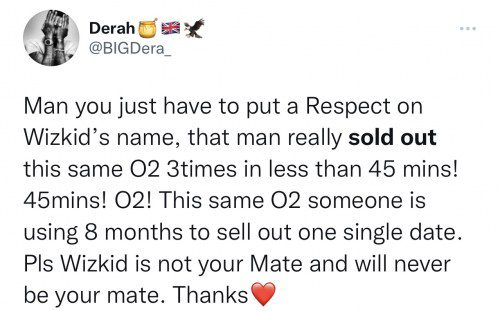 Wizkid FC and Nigerians React After Davido Used 5 Months To Promote Out His ‘2022’ O2 Present - Sweetloaded