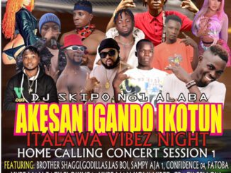 [Breaking News]: This is to announce to the general public about the unveiling Of Dj Skipo Ika Alaba [AKESAN IGANDO IKOTUN ITALAWA VIBEZ NIGHT HOME CALLING CONCERT SESSION 1]