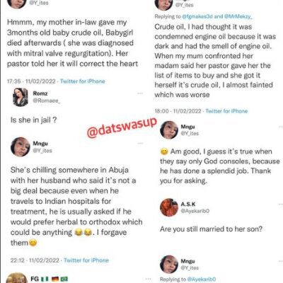 Woman Narrates How Her Her 3-Month-Previous Daughter Died After Mom-In-Legislation Gave Her Crude Oil - Sweetloaded Woman Narrates How Her Her 3-Month-Previous Daughter Died After Mom-In-Legislation Gave Her Crude Oil - Sweetloaded