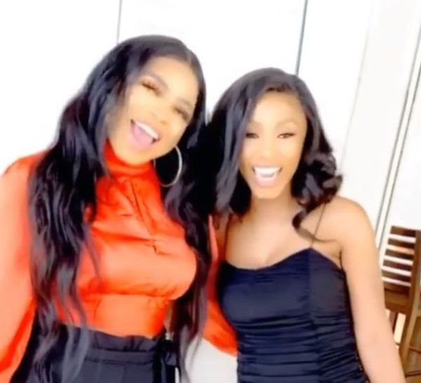 mercy-and-bob Bobrisky hang out with Bbnaija winner