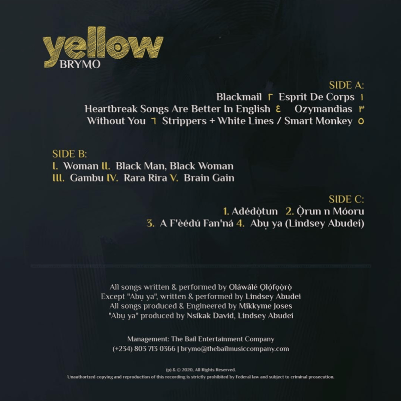 [album] brymo – “yellow” - sweetloaded