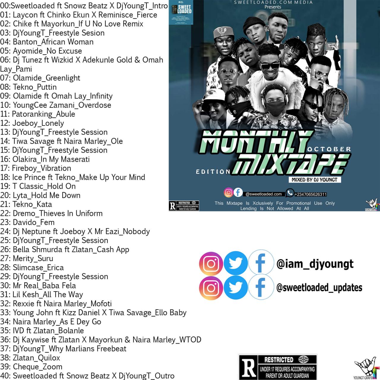 Dj young t sweetloaded october mixtape