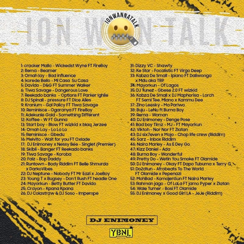 [mixtape] dj enimoney – “ion wanna talk” - sweetloaded