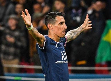 Di maria records two minutes from the hour when psg breaks the reels