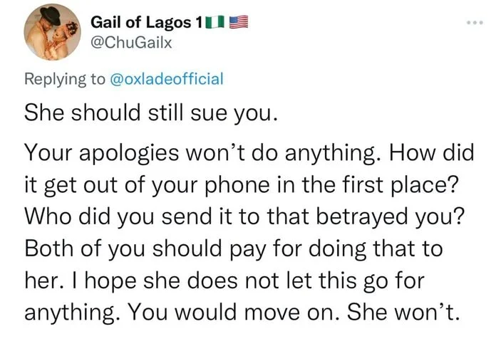 Nigerian Women Reject Oxlade's Public Apology, Demand For Who Leaked The Intercourse Tape - Sweetloaded