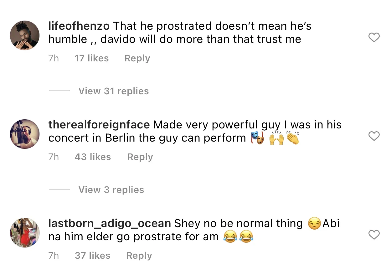 Wizkid-fc and 30bg conflict over wizkid's humble character after he prostrated to greet femi kuti (watch video) - sweetloaded