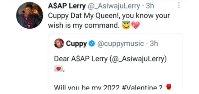 Dj cuppy writes open love letter to her crush asking him to be her 2022 valentine - sweetloaded