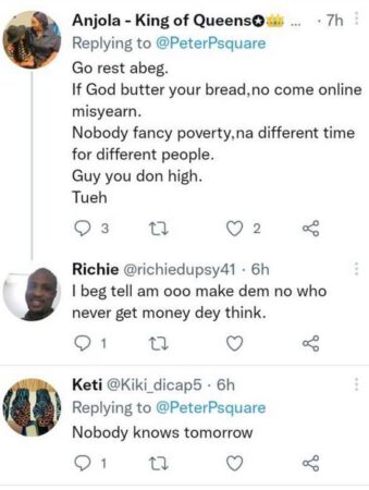 Nigerians take a swipe at peter okoye for saying he is allergic to poverty - sweetloaded