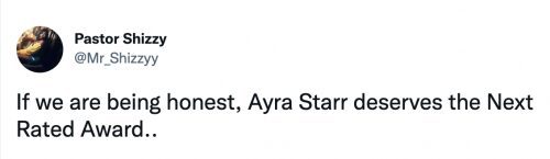 Headies 2022; “ayra starr deserves the subsequent rated award forward of buju - sweetloaded