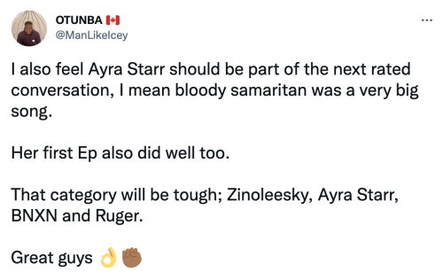 Headies 2022; “ayra starr deserves the subsequent rated award forward of buju - sweetloaded