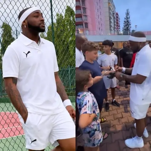 Indignant followers react after davido fortunately signed autographs for white children - sweetloaded