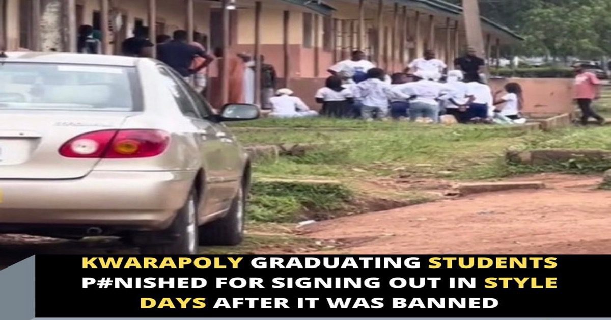 KWARAPOLY graduating students p#nished for signing out in style days