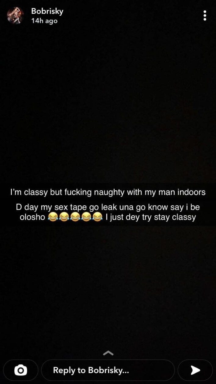 Bobrisky Ses tape on his Snapchat