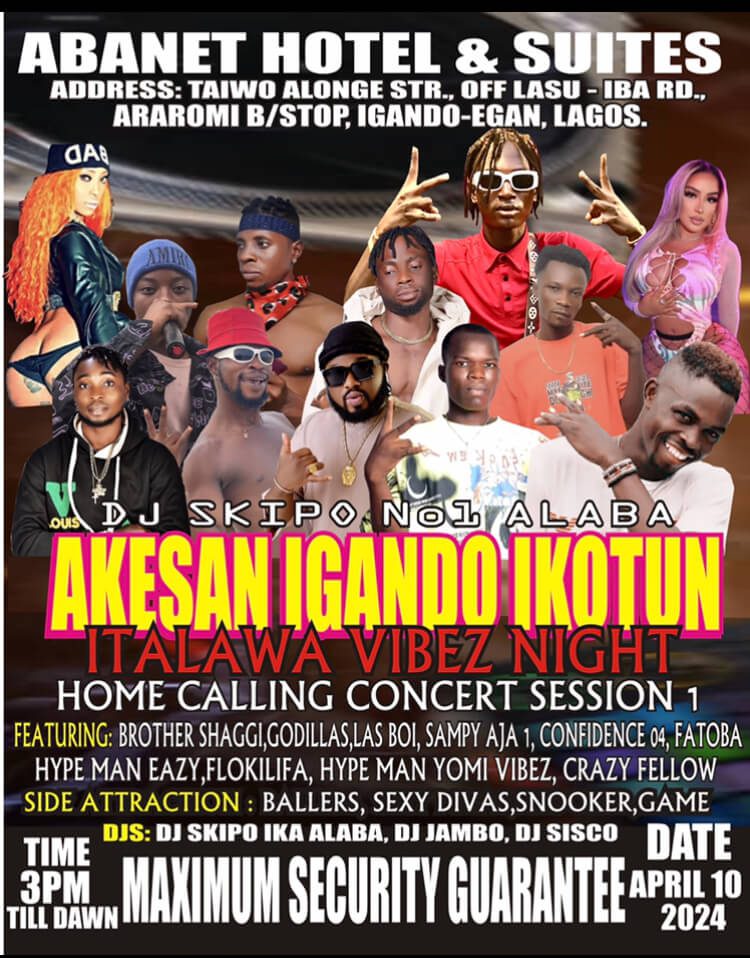 [Breaking News]: This is to announce to the general public about the unveiling Of Dj Skipo Ika Alaba [AKESAN IGANDO IKOTUN ITALAWA VIBEZ NIGHT HOME CALLING CONCERT SESSION 1] 