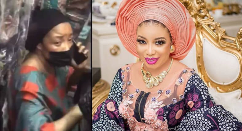 Actress Lizzy Anjorin Disgraced For Alleged Theft in Lagos Market (Watch Video)
