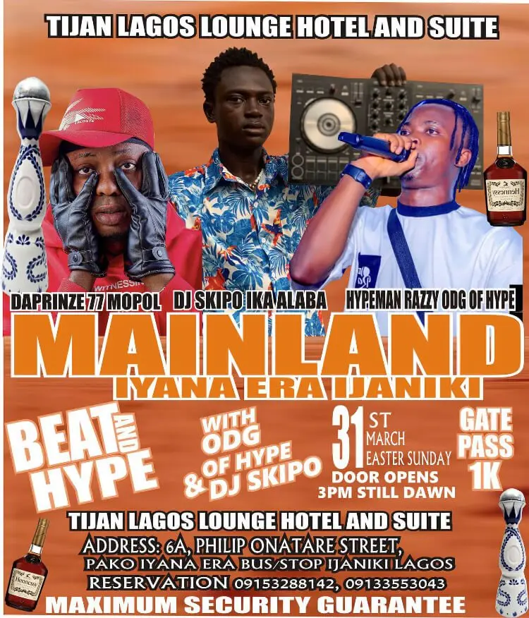 News: lagos mainland iyana era ijaniki get ready for the most outrageous beat and hype  with odg of hype hypeman razzy
