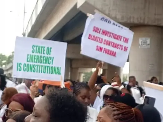 Anti-fubara protesters stage protest in rivers, support emergency rule