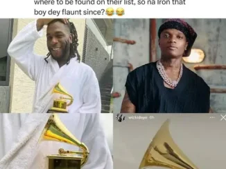 Grammy post new afrobeats ranking list